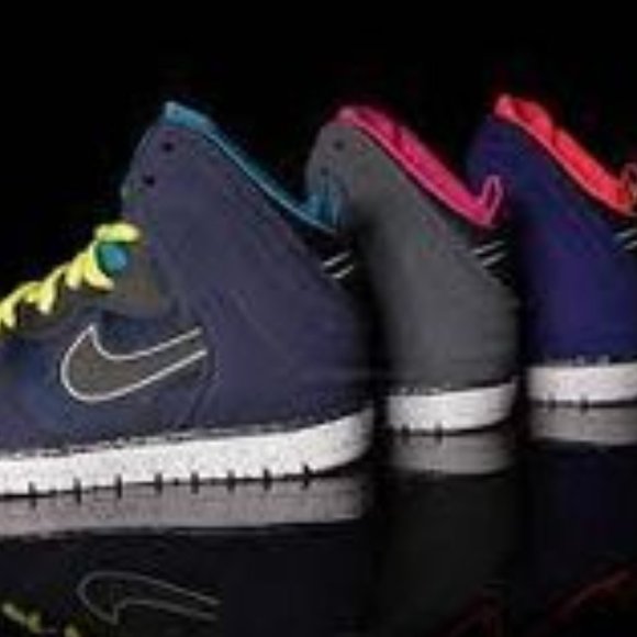 Nike Men\'s Dunk Free Trainers Blue Blau/Neon Orange main image 4